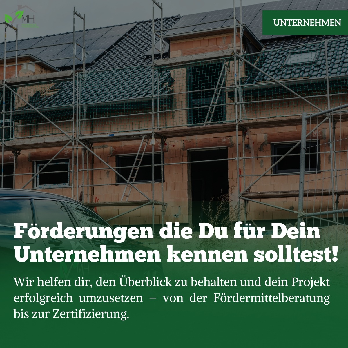 Fördermittel, Zertifikate & Nachhaltigkeit – Ein Überblick!